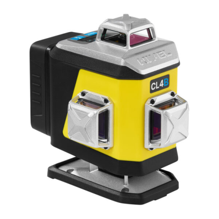 Nivel System CL4B LCD + tyczka LP-36 - laser krzyżowy niebieski 4 × 360° 4D OLED Bluetooth